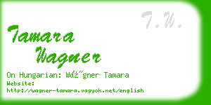 tamara wagner business card